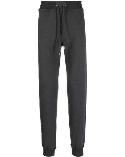 Moorer Tapered Drawstring Track Trousers - Grey