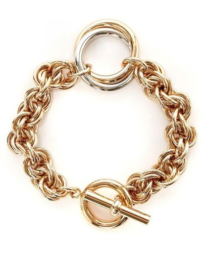 JW Anderson Loop-charm Chain-link Bracelet - Metallic