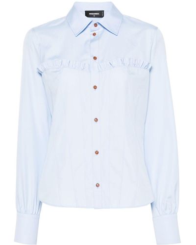 DSquared² Corset Cotton Shirt - Blue