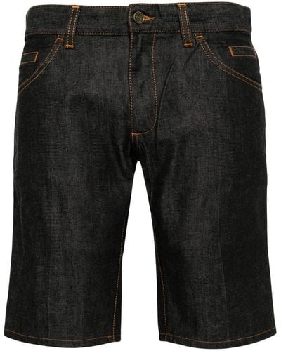 Dolce & Gabbana Jeans-Shorts mit Kontrastnähten - Schwarz