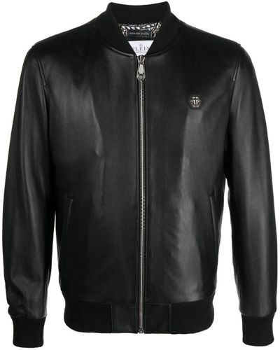 Philipp Plein Leather jackets for Men | Online Sale up to 63% off Lyst