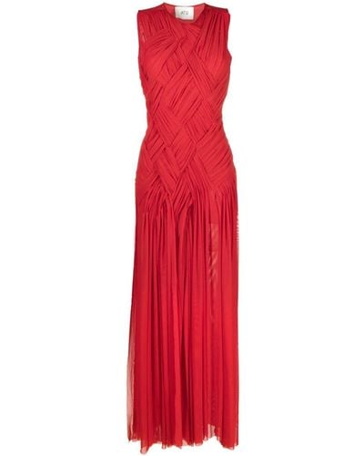 Atu Body Couture Emotional Braided Maxi Dress - Red