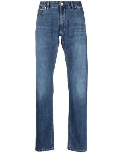 Brioni Straight-leg Cotton Pants - Blue