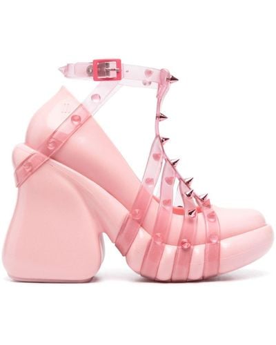 Jean Paul Gaultier X Melissa Punk Love Platform Court Shoes - Pink