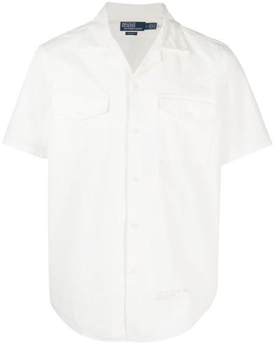 Polo Ralph Lauren Camisa con cuello cubano - Blanco