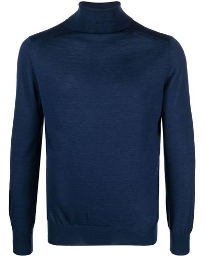 Fileria Fine-knit cashmere-silk blend jumper - Azul