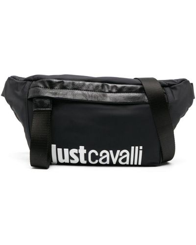 Just Cavalli ロゴエンボス ベルトバッグ - ブラック