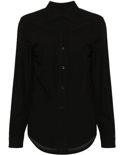 R13 Organza-panel Cotton Shirt - Black