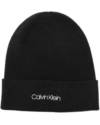 Calvin Klein リブニット ビーニー - ブラック