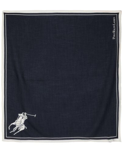 Polo Ralph Lauren Wollen Sjaal - Blauw