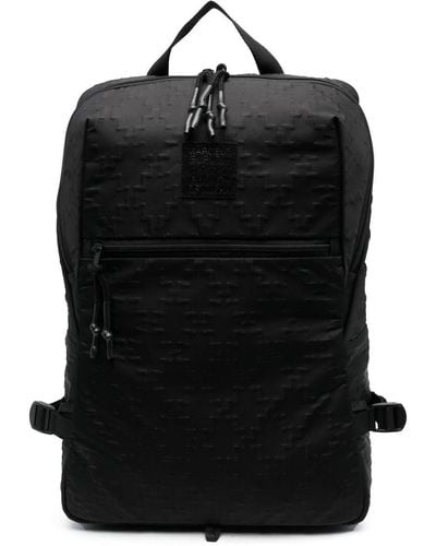 Marcelo Burlon Logo-patch Embossed Backpack - Black