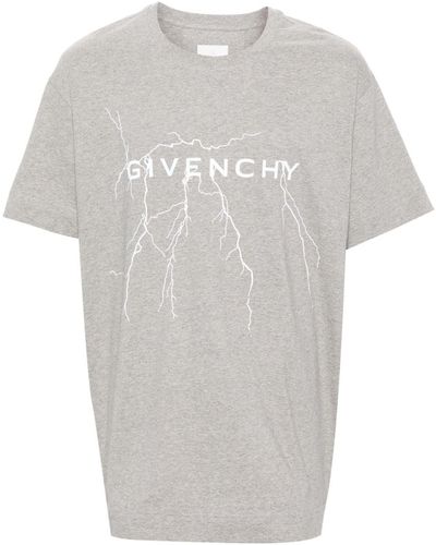 Givenchy T-Shirt mit reflektierendem Print - Weiß