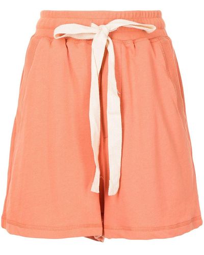 Lee Mathews Drawstring-fastening Waist Shorts - Orange