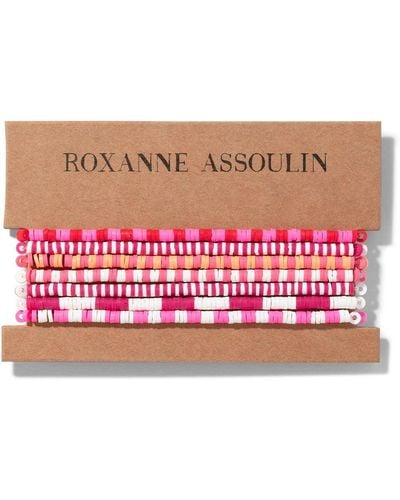 Roxanne Assoulin Color Therapy® Pink ブレスレット セット - ピンク