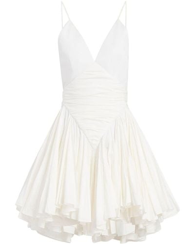 Khaite The Margot Mini-jurk Met Print - Wit