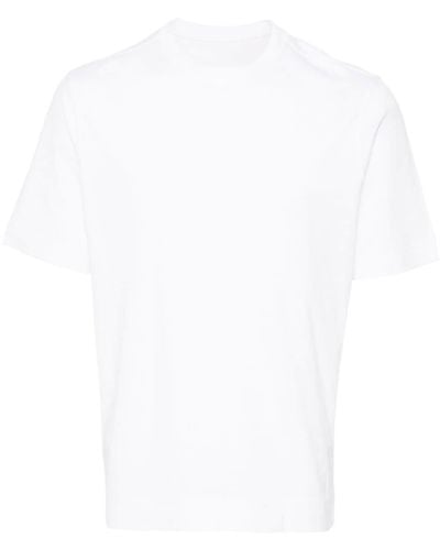 Circolo 1901 Pikee-T-Shirt mit Rundhalsausschnitt - Weiß