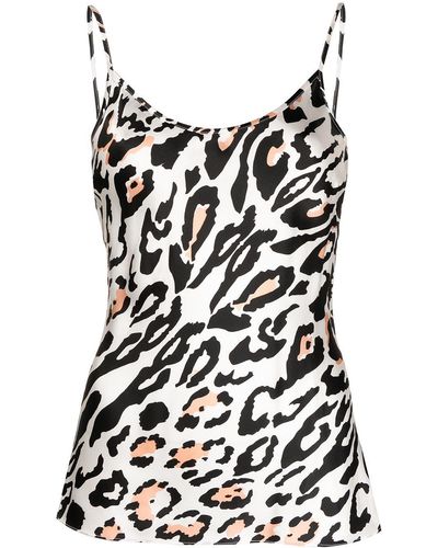 Temperley London Elpis Wildcat Print Camisole - Black