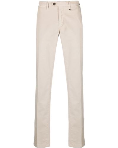 Canali Mid-rise Tailored Pants - Natural