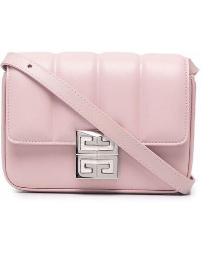 Givenchy Logo-plaque Leather Satchel Bag - Pink