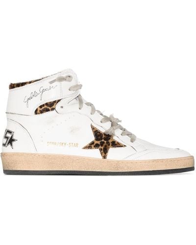 Golden Goose Zapatillas altas Sky-Star - Blanco