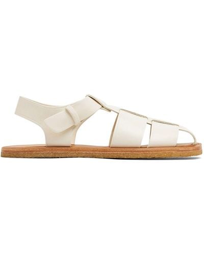 The Row Caged-design Leather Sandals - White
