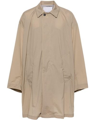 Kolor Button-up Trench Coat - Natural