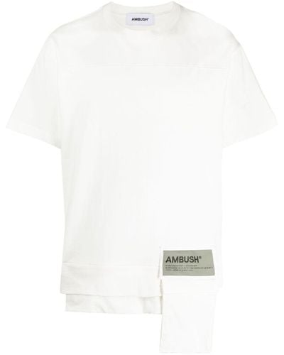Ambush T-shirt con taschino - Bianco