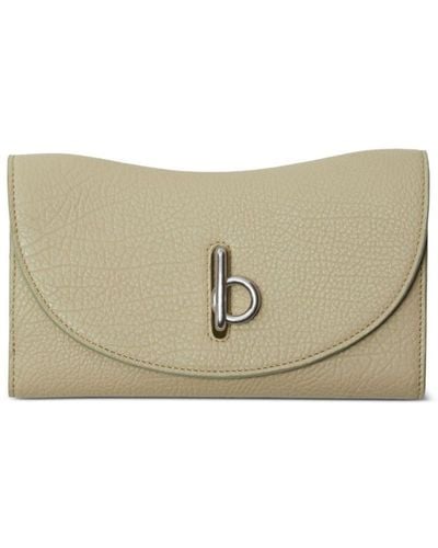Burberry Rocking Horse Leather Continental Wallet - Natural