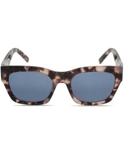 Givenchy 4g-motif Square-frame Sunglasses - Blue