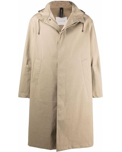 Mackintosh Wolfson Hooded Raincoat - Natural