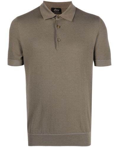Brioni Short-sleeve Polo Shirt - Grey