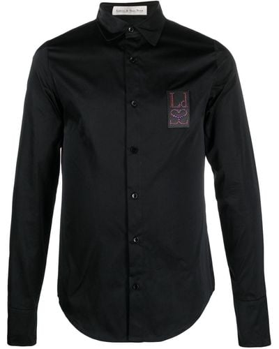 Ludovic de Saint Sernin Logo-patch Shirt - Black