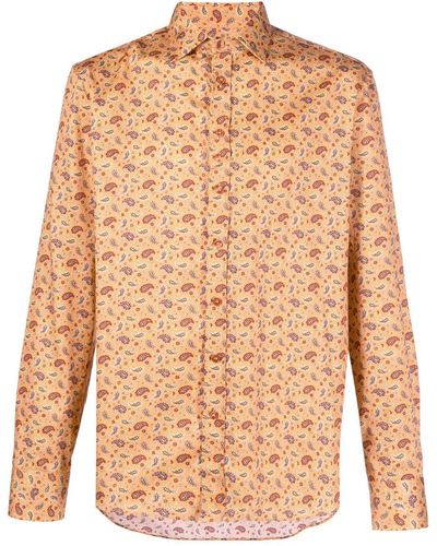 Etro Overhemd Met Paisley-print - Oranje