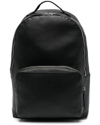 Calvin Klein Logo-embossed Backpack - Black