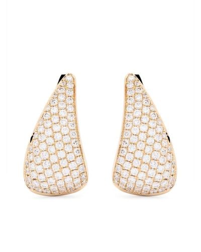 Anita Ko 18kt Yellow Gold Claw Diamond Earrings - Natural