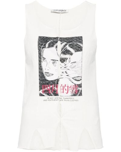 Our Legacy Race Singlet - White