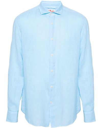 Mc2 Saint Barth Pamplona Linen Shirt - Blue