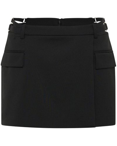 Dion Lee Cut-out Wrap Miniskirt - Black
