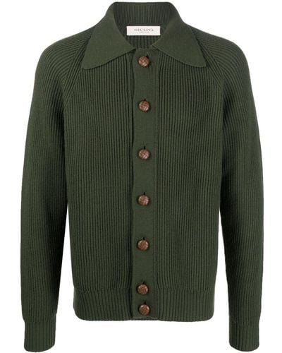 Giuliva Heritage The Nino Button-up Cardigan - Green