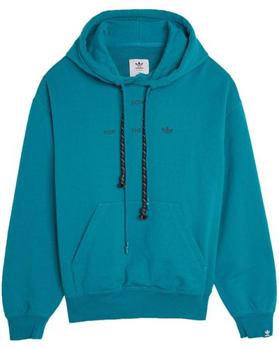 adidas X Sftm Hoodie Met Logoprint - Blauw