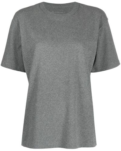 Alexander Wang Glitter-effect Jersey T-shirt - Grey