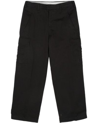 PT Torino Pressed-crease Straight-leg Trousers - Black