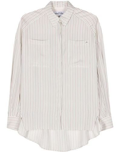 A.P.C. Camicia a righe - Bianco