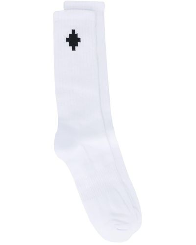 Marcelo Burlon Cross ロゴ 靴下 - ホワイト