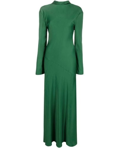 Philosophy Di Lorenzo Serafini Cowl Neck Full-length Dress - Green