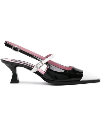 CAREL PARIS Cecile 50mm Slingback Court Shoes - Black