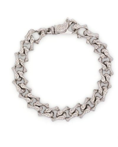 Emanuele Bicocchi Arabesque Sharp Chain-link Bracelet - Metallic
