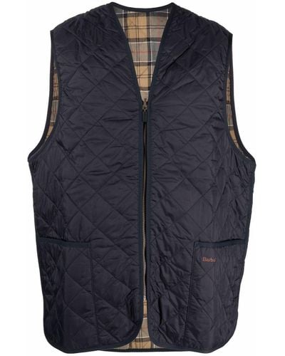 Barbour Chaleco acolchado con cremallera - Azul