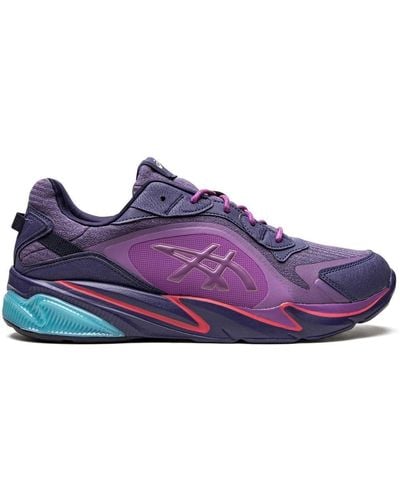 Asics Logo-patch Lace-up Sneakers - Purple