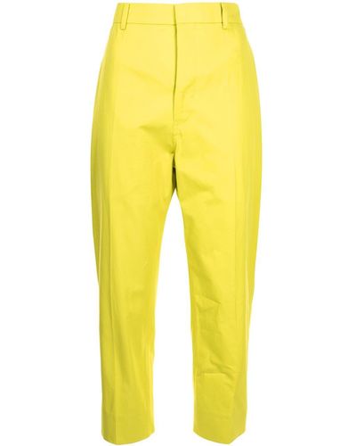 Yellow Capri and cropped pants for Women | Lyst Canada